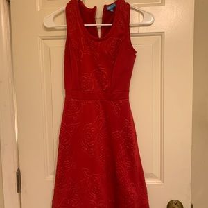 Red rose dress